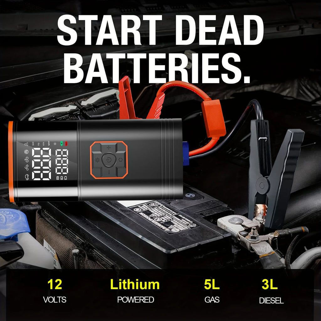 Digital Display Portable Tire Inflater, USB Rechargeable, Air Compressor For Car, Bike, Motorcycle Tires, Balls, Inflatable Toys....23.71% OFF!