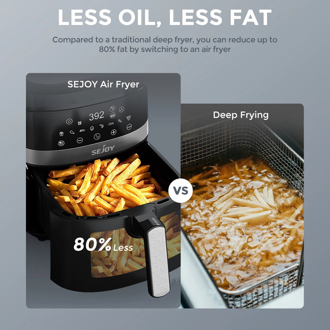 Air Fryer, 6 Quarts Large Capacity, Oil-Free. 360°Baking Oven....30% OFF! TRENDING NOW