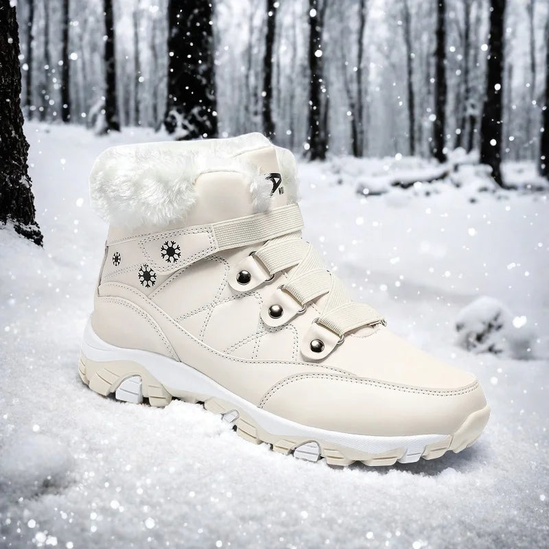 Women's Warm Fur Lined Winter Boots, Comfortable Ankle Booties, Outdoor Hiking Boots.....15% OFF!
