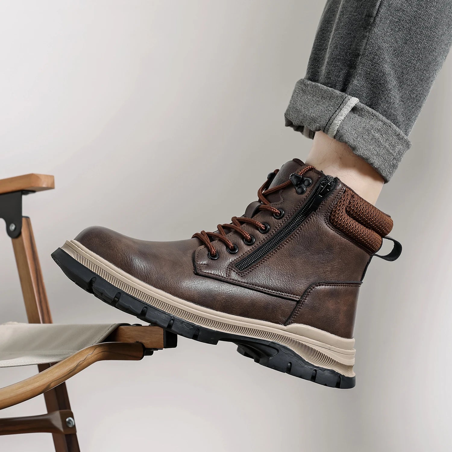 Men's Waterproof Safety Boots, Steel Toe Work Boots, Anti-Smash-Stab-Resistant Safety Boots.....20% OFF! TRENDING NOW!