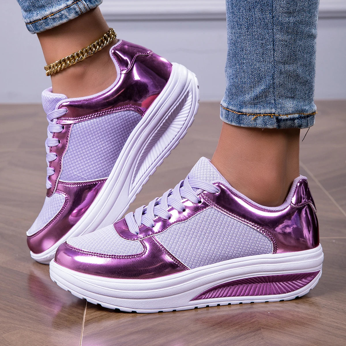Women's Fashion Glitter Sneakers , Lightweight Walking Shoes.....20% OFF!