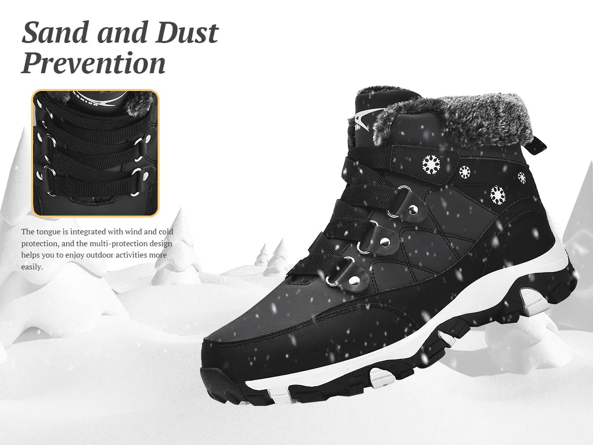 Women's Warm Fur Lined Winter Boots, Comfortable Ankle Booties, Outdoor Hiking Boots.....15% OFF!