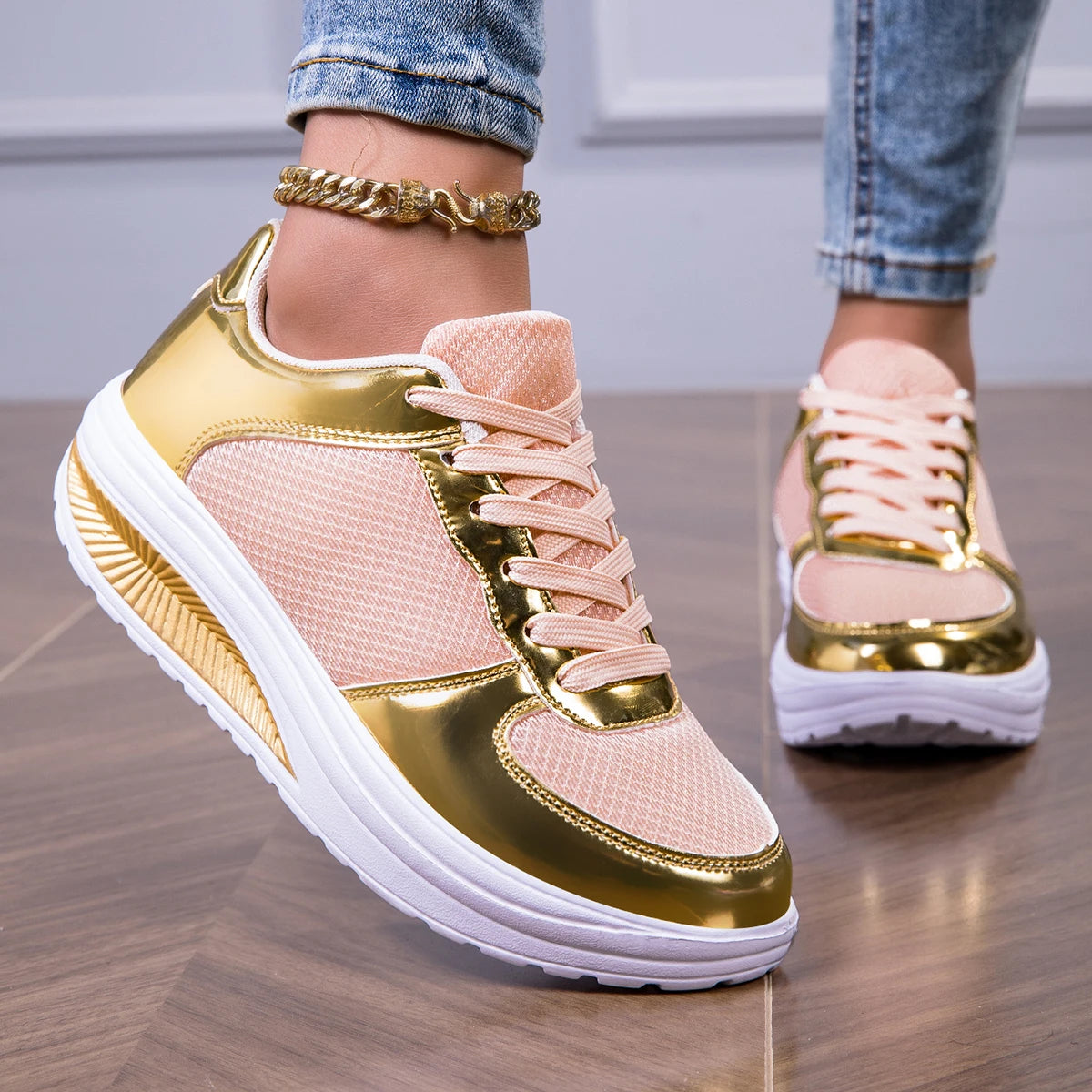 Women's Fashion Glitter Sneakers , Lightweight Walking Shoes.....20% OFF!