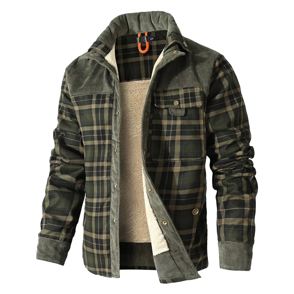 Men's Jacket, Windproof/Warm Bomber Coat, Sherpa Lined Flannel...20% OFF! TRENDING NOW!