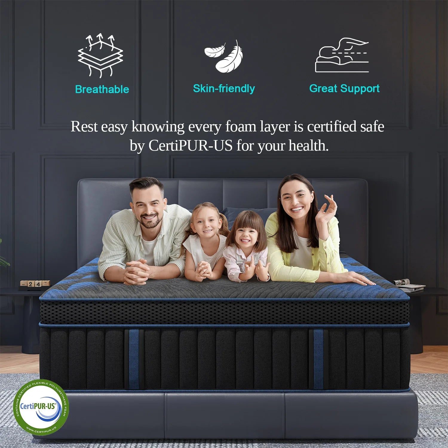 12"Gel Memory Foam Hybrid Pocket Spring Mattress, Twin, Full, Queen, King, Bed Mattress In A Box, Medium Firm Motion Isolation....36.35% - 39.10% OFF!