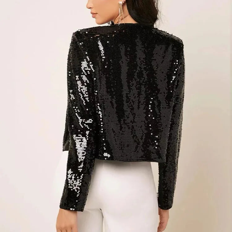 OK "Swifties"- Here You Go: Chic Shining Sequins, Open Blazer, Long Sleeve. TRENDING THIS WEEK!....20% OFF!
