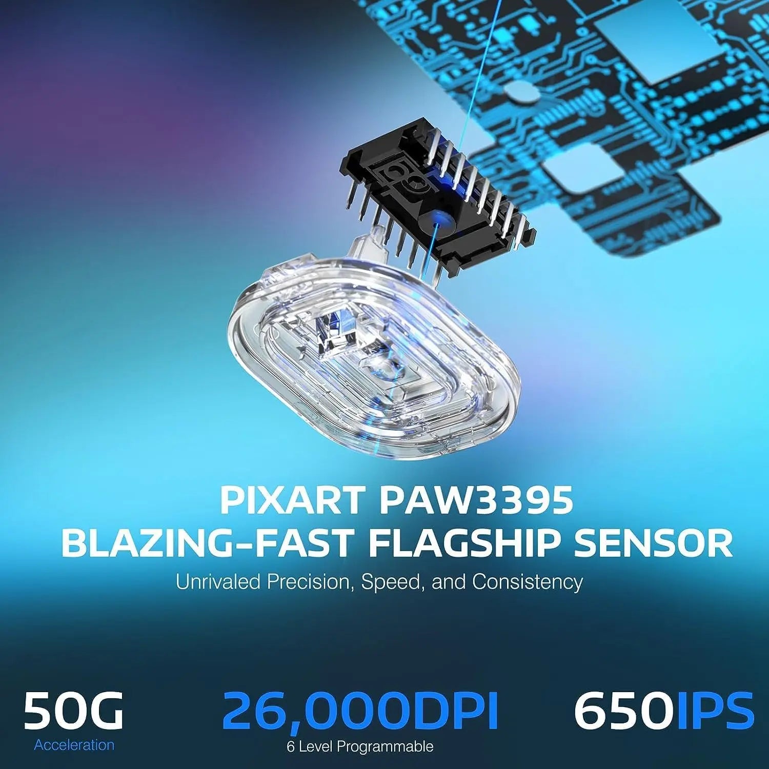 ATTACK SHARK, Bluetooth, Wireless, Rechargeable Gaming Mouse, 49GTri-Mode, PAW3395, 26K DPI Sensor, 200 Hour Battery Life,5 Programmable Buttons....28.89% OFF!