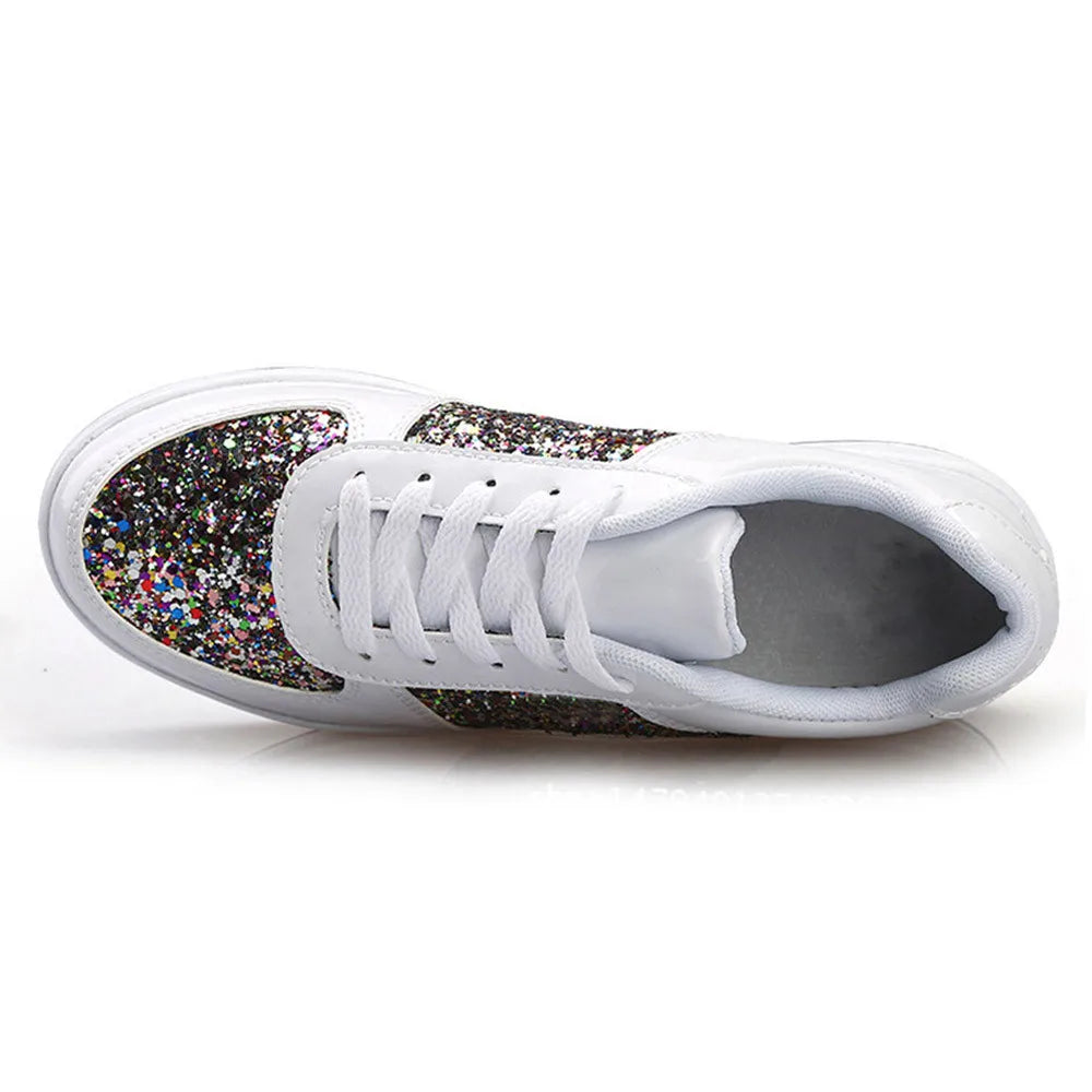 Women's Fashion T-Shoes, Sport Sequins Wedges, Shoe Shake Fashion Running/Walking Sneakers.....20% OFF!