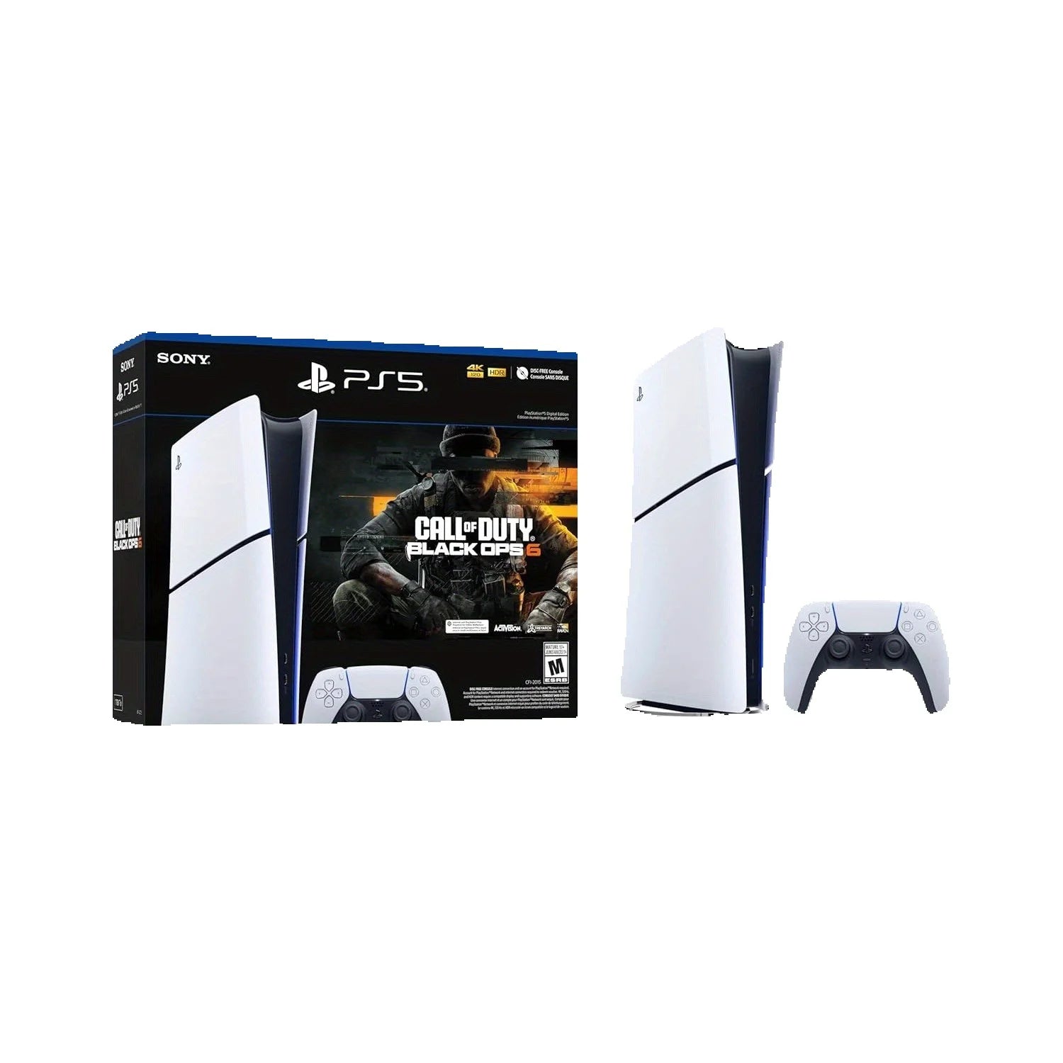 PS5, Slim Model, Call of Duty- Black Ops, 6 Full Game Digital Voucher With Ray Tracing Support, Feel Every Impact & Recoil With Haptic Feedback & Adaptive Triggers....64.81% OFF!