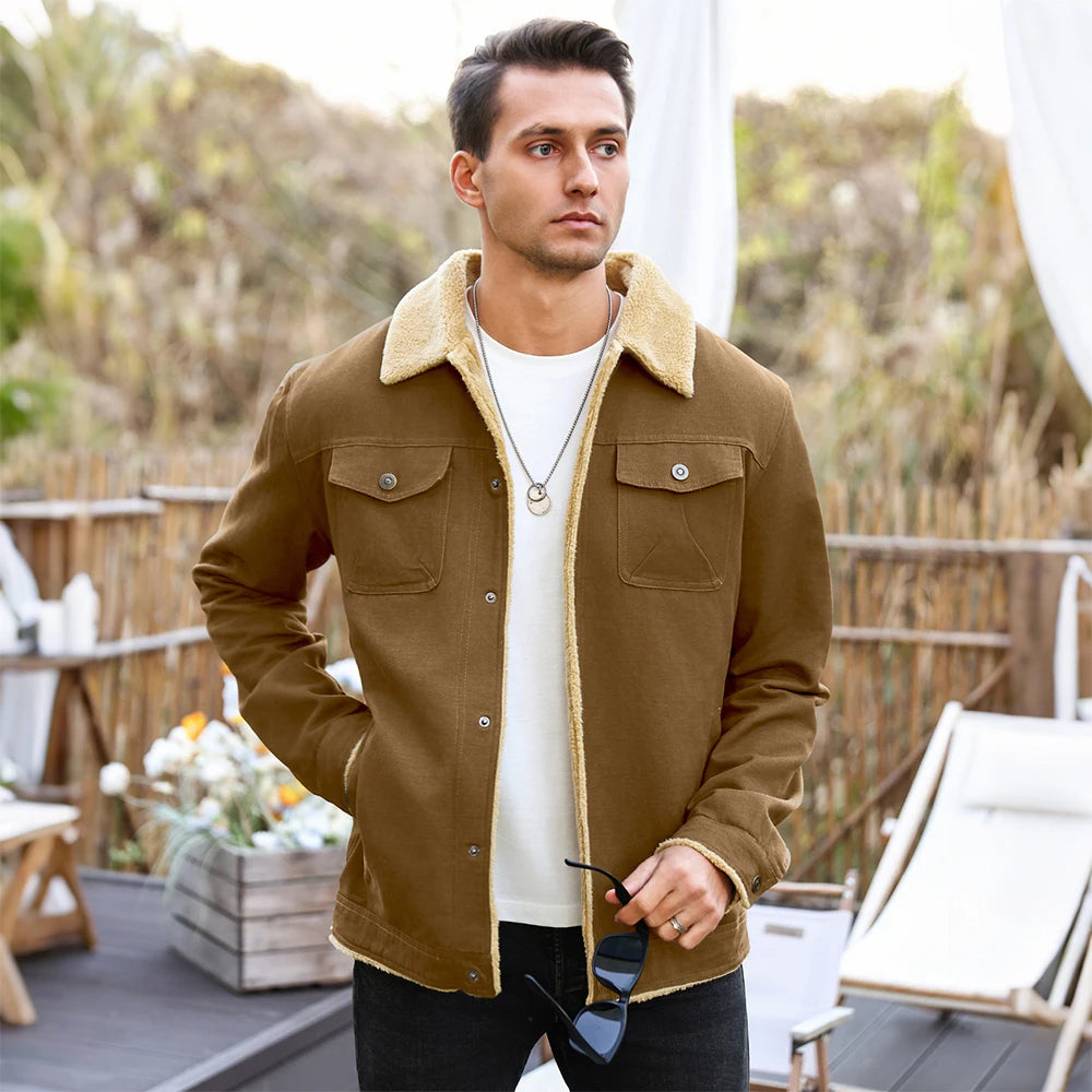 Men's Warm Waterproof Fleece, Lined High Quality Multi-Color Coat.....20% OFF!