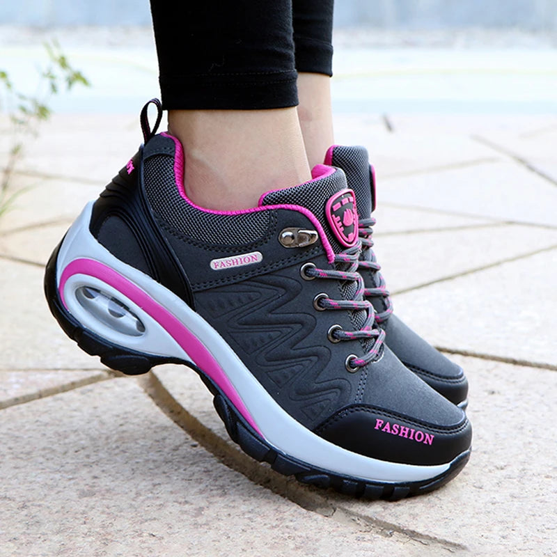 Women's Sneakers, Comfortable & Breathable, Lace Up, Waterproof, Slip On