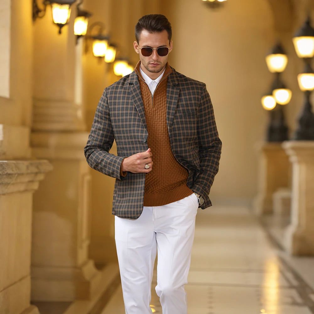 Men's Sweater, Quarter Zip, Polo Zip Pullover....20% OFF!