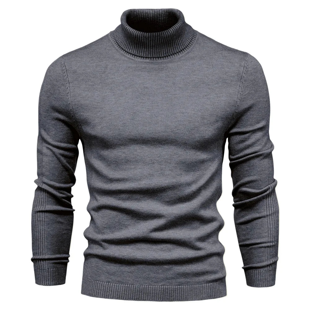Men's Turtleneck Sweater, Casual Solid Color, Warm Pullover, High Quality, High Neck, Long Sleeve Sweater. STILL TRENDING ON GOOGLE, ONLY 8 REMAINING!
