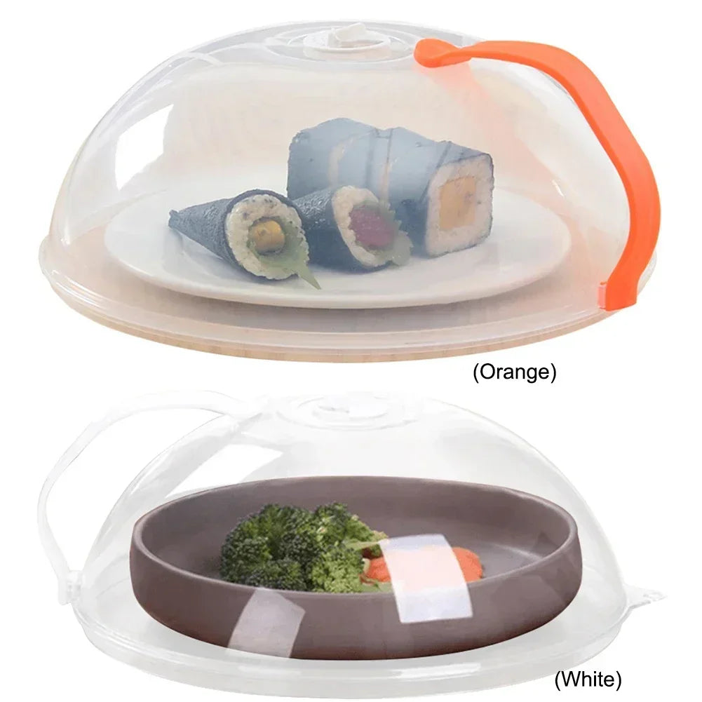 Microwave Food Splash Guard, High Temperature Resistant, Food Heating Cover With Steam Vent & Handle Transparent Plate Cover. EXTREMELY POPULAR THIS WEEK!