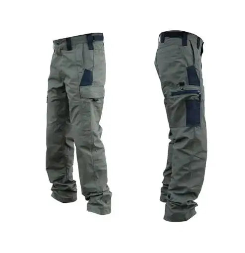 Men's Wear Resistant Pants, Multi-Pocket, Straight Leg Cargo Pants....10.94% OFF!