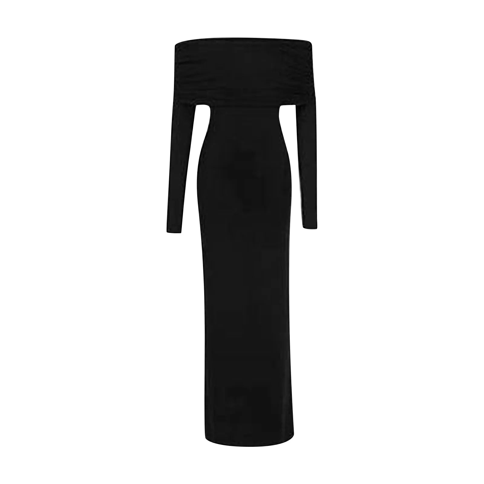 Elegant-Off Shoulder Sweater Dress, Solid Color, Long Sleeve Knitted Dress....15% Off!