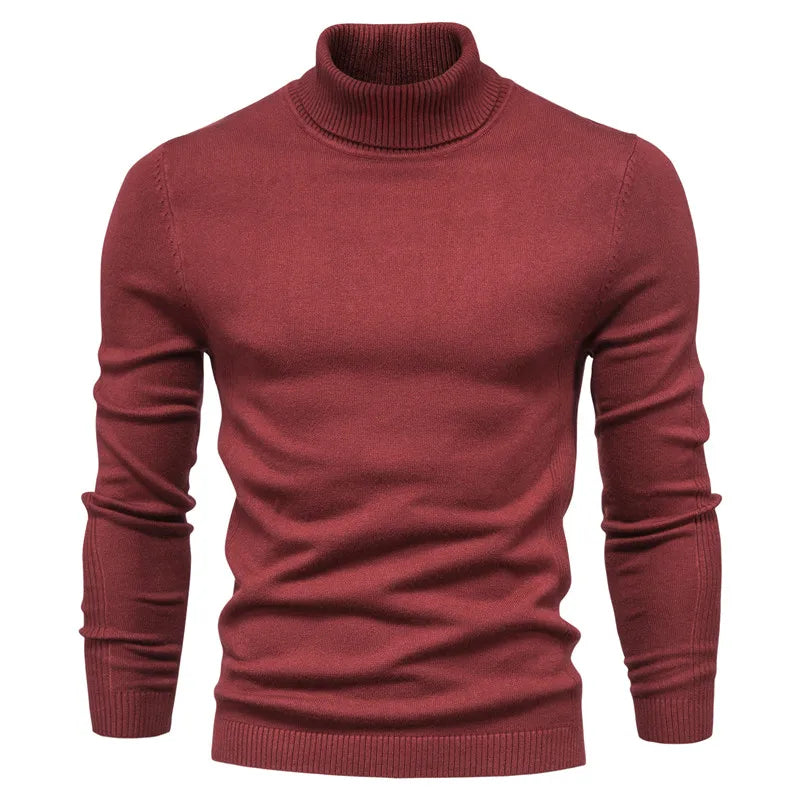 Men's Turtleneck Sweater, Casual Solid Color, Warm Pullover, High Quality, High Neck, Long Sleeve Sweater. STILL TRENDING ON GOOGLE, ONLY 8 REMAINING!