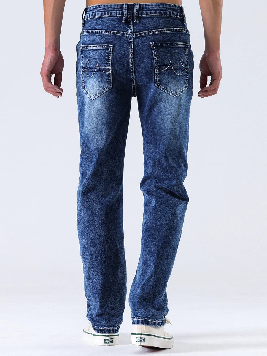 Men s Vintage, Retro Fit Jeans, Faded Washed, Gradient Color Distressed Denim.....10% OFF!
