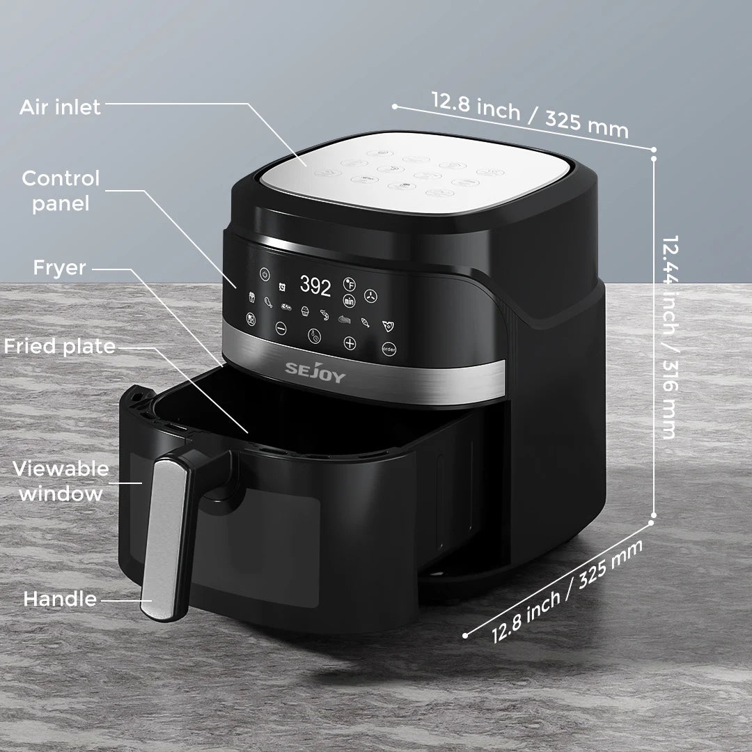 Air Fryer, 6 Quarts Large Capacity, Oil-Free. 360°Baking Oven....30% OFF! TRENDING NOW