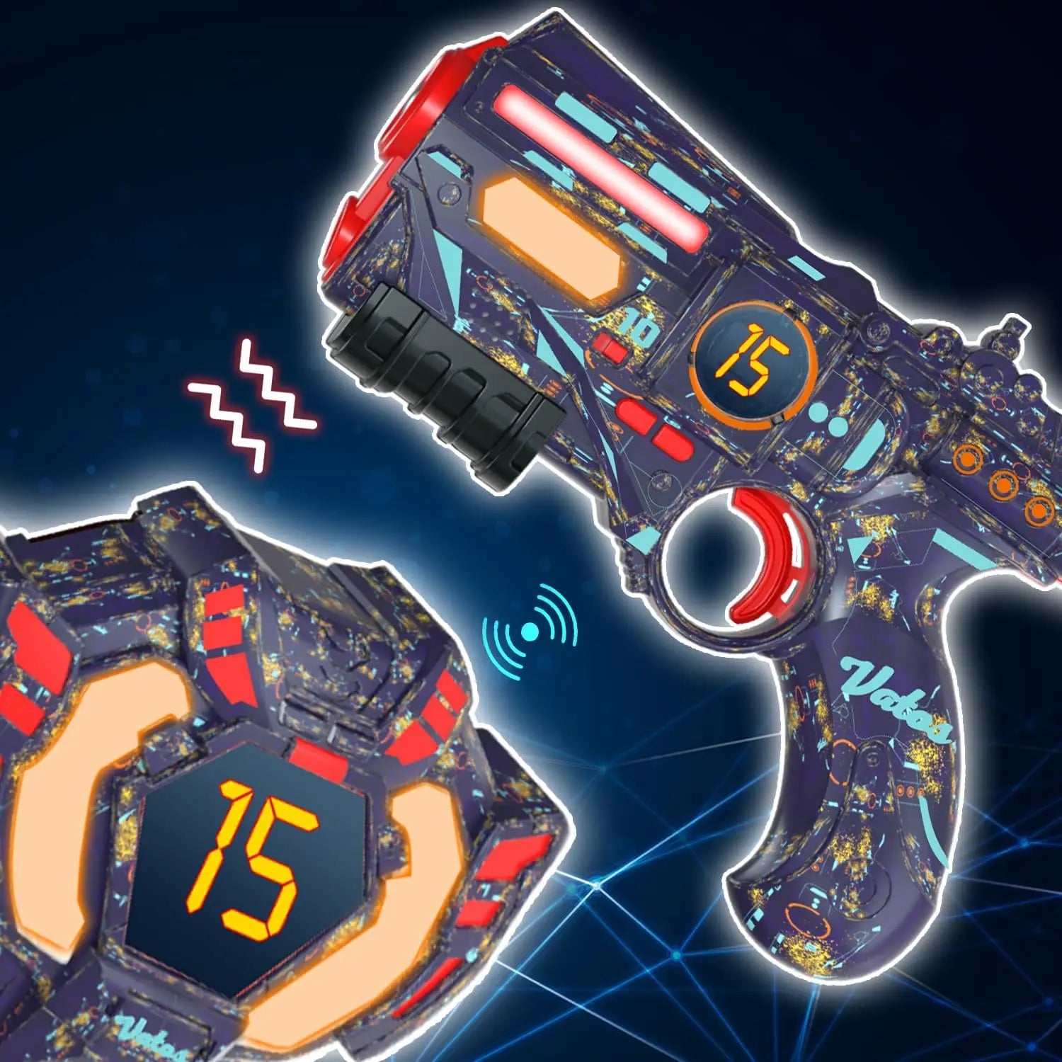 Infrared Laser Tag Guns, Rechargeable Infrared Laser Tag, 4 Vests & 4 Guns, Data SYNC, Outdoor/Indoor Shooting Pistol Guns, 4 Shooting Modes, Retro & Futuristic Technological Elements....57.63% OFF!