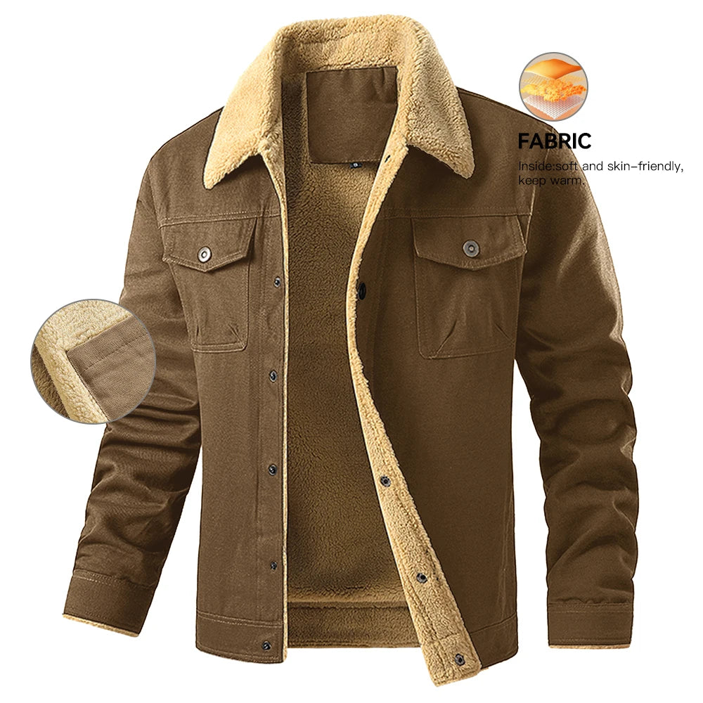 Men's Warm Waterproof Fleece, Lined High Quality Multi-Color Coat.....20% OFF!