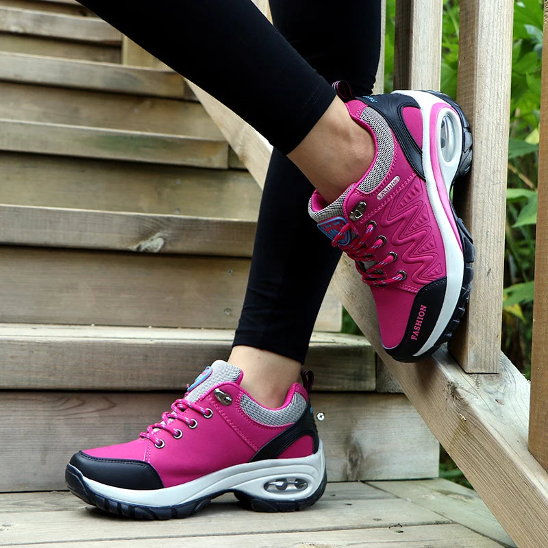 Women's Sneakers, Comfortable & Breathable, Lace Up, Waterproof, Slip On