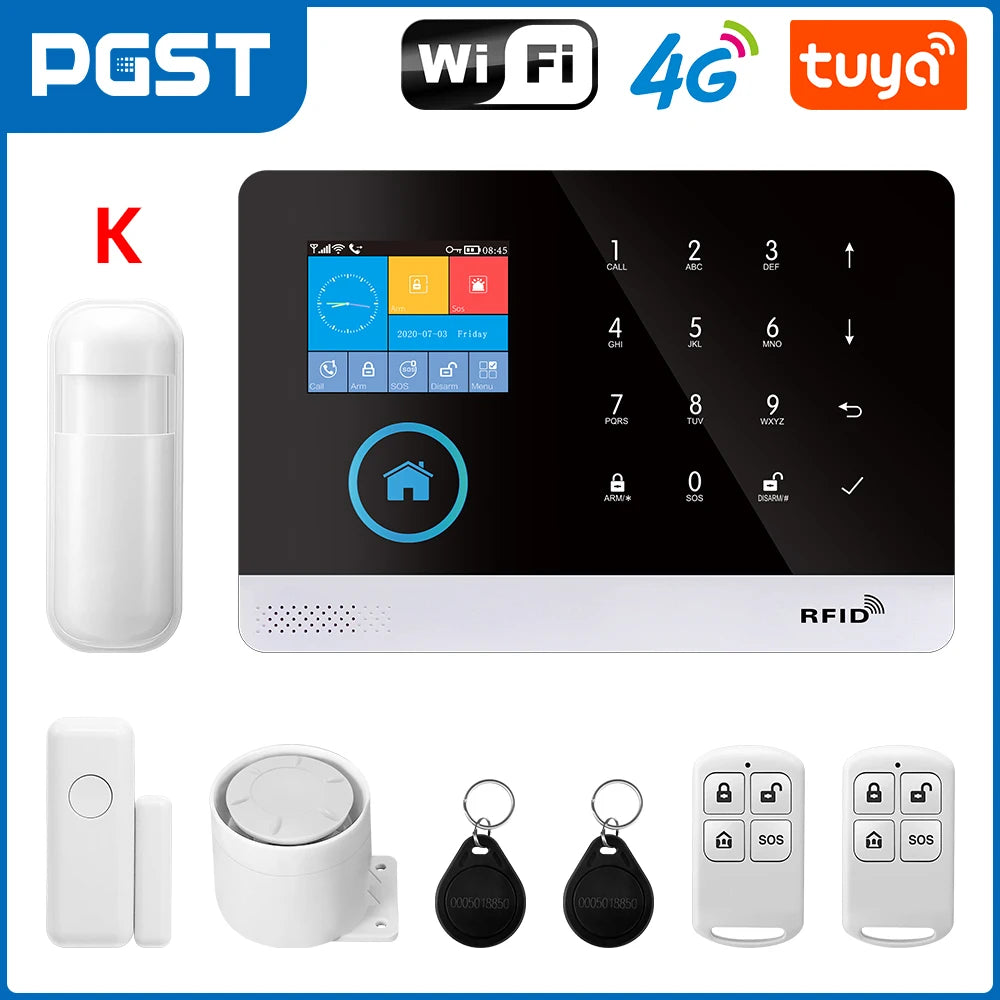 Home Security System, Indoor, Arm Via App, Wireless, Indoor Display Keyboard, Device Sharing....56.654% OFF!