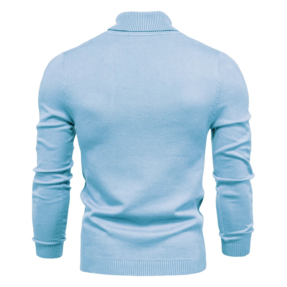 Men's Turtleneck Sweater, Casual Solid Color, Warm Pullover, High Quality, High Neck, Long Sleeve Sweater. STILL TRENDING ON GOOGLE, ONLY 8 REMAINING!