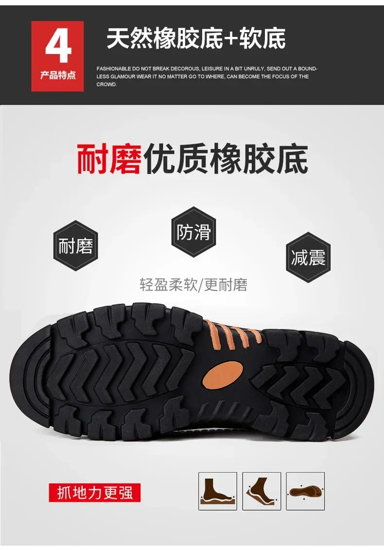 Men's Handmade, Genuine Soft Cow Leather Shoes, Thick Sole, Casual Slip On Shoes.....20% OFF! THESE SHOES ARE SELLING FAST!