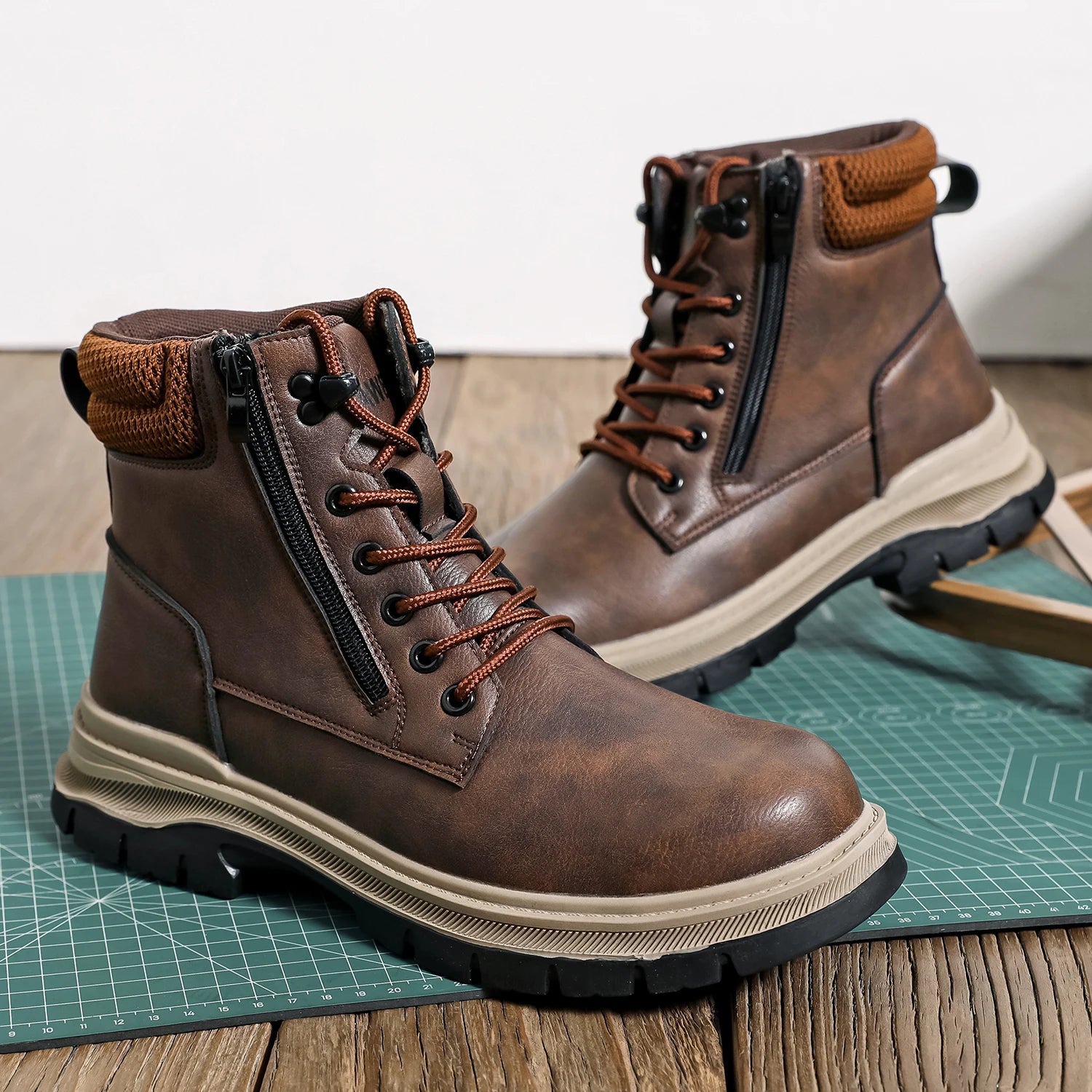 Men's Waterproof Safety Boots, Steel Toe Work Boots, Anti-Smash-Stab-Resistant Safety Boots.....20% OFF! TRENDING NOW!