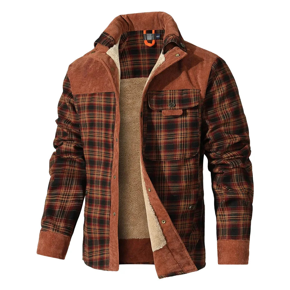 Men's Jacket, Windproof/Warm Bomber Coat, Sherpa Lined Flannel...20% OFF! TRENDING NOW!