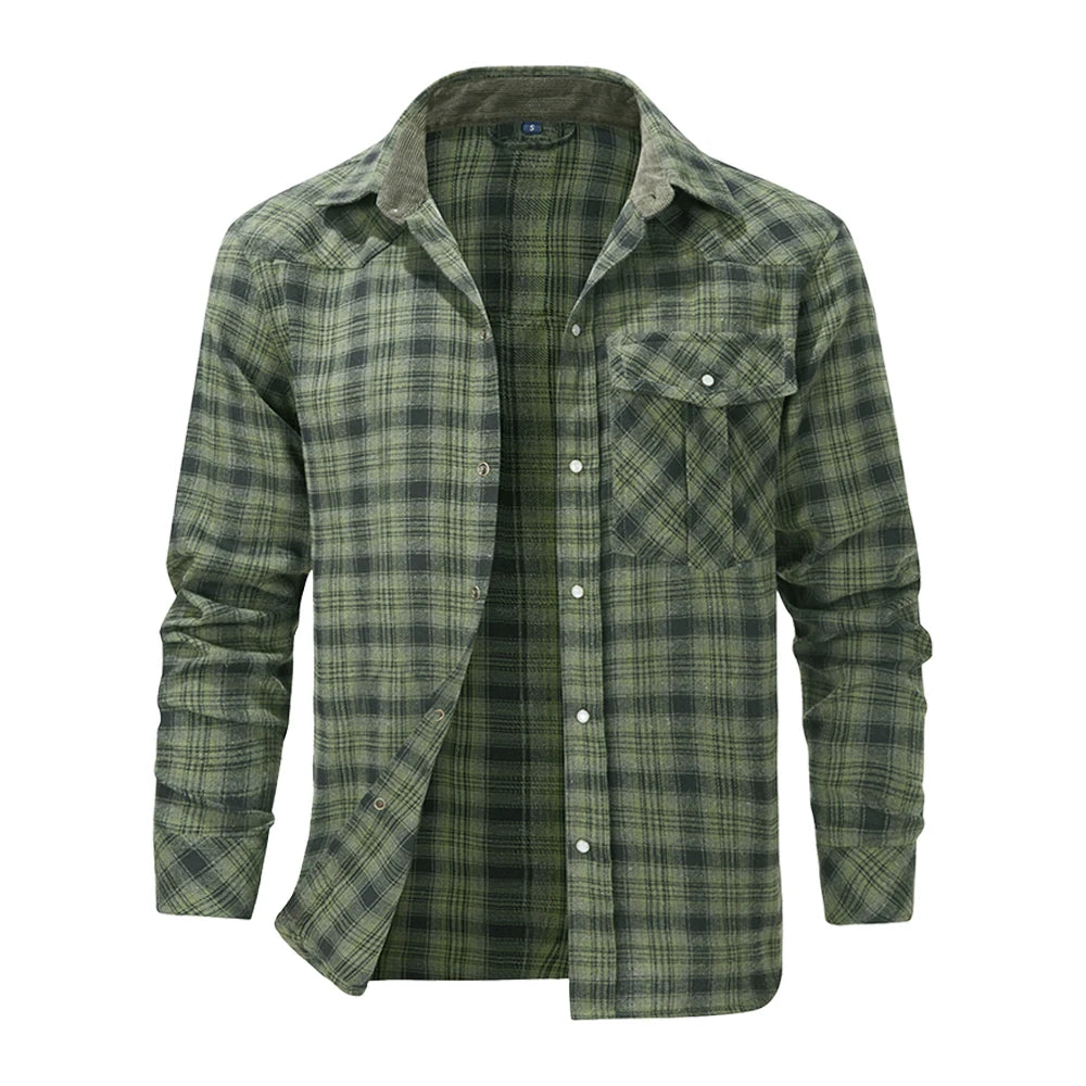Men's Flannel, Long Sleeve, Plaid, Checkered Brushed, Casual Snap Shirt...TRENDING THIS WEEK!