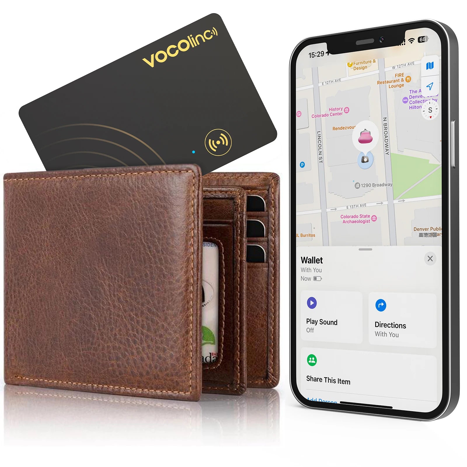 Wireless Charging Bluetooth Tracking Card, Global Locator, Smart Tag, Item Finder, Use With Find My (IOS Only), Full Charge is @3-6 Mo's. ONLY 7 MORE IN STOCK!