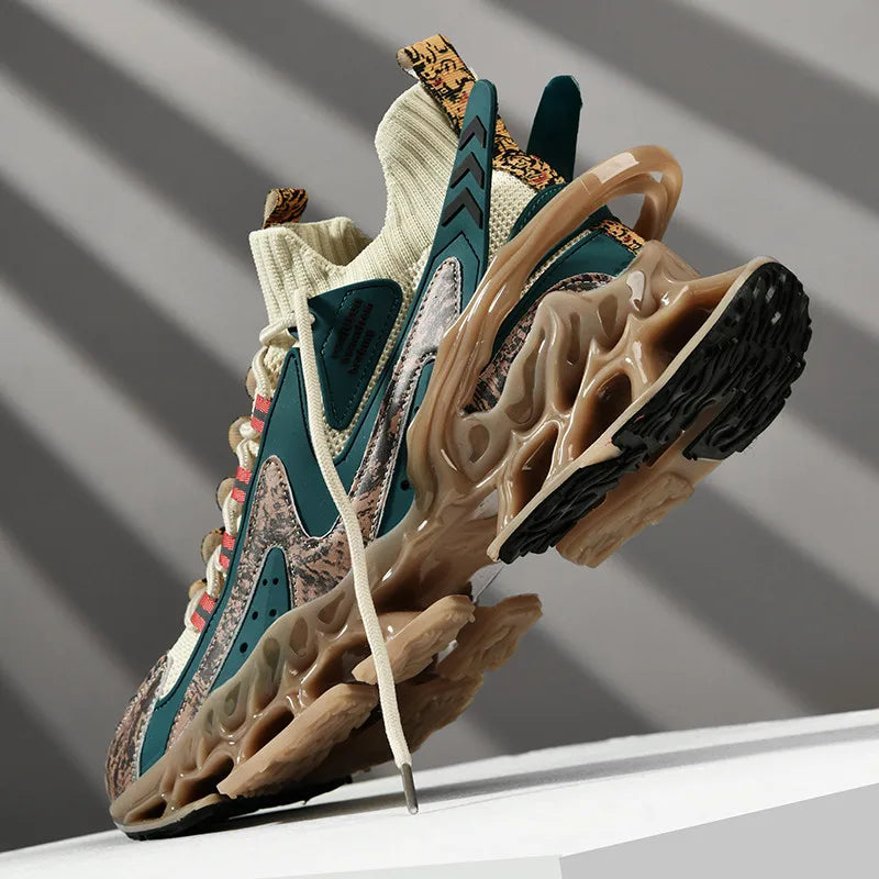 Men's Blade Running Shoes, Non Slip, Breathable Mesh, Soft Sole, Casual, Athletic Walking Shoes