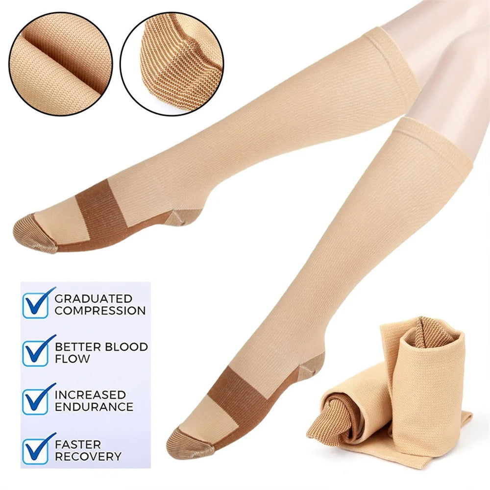 Compression Socks, Copper, 5 Pair, Women/Men, Anti Fatigue....20% OFF! TRENDING NOW!