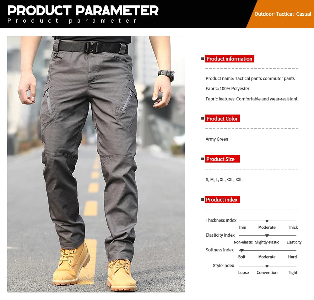 Men's Tactical Pants , Multi-Pocket Design, Scratch-Resistant, Breathable & Comfortable, Outdoor, Commuting, Lightweight....25.31% OFF!