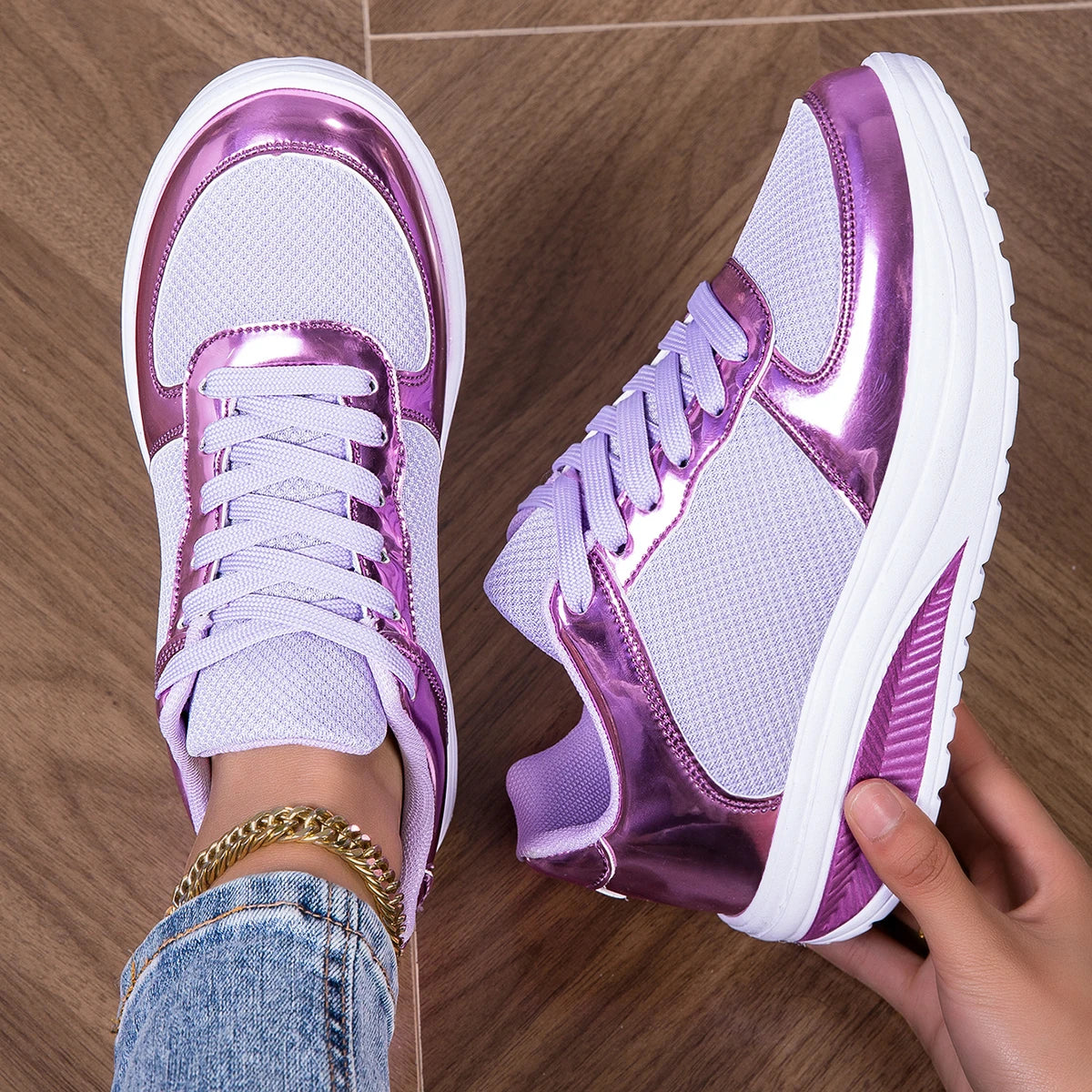 Women's Fashion Glitter Sneakers , Lightweight Walking Shoes.....20% OFF!
