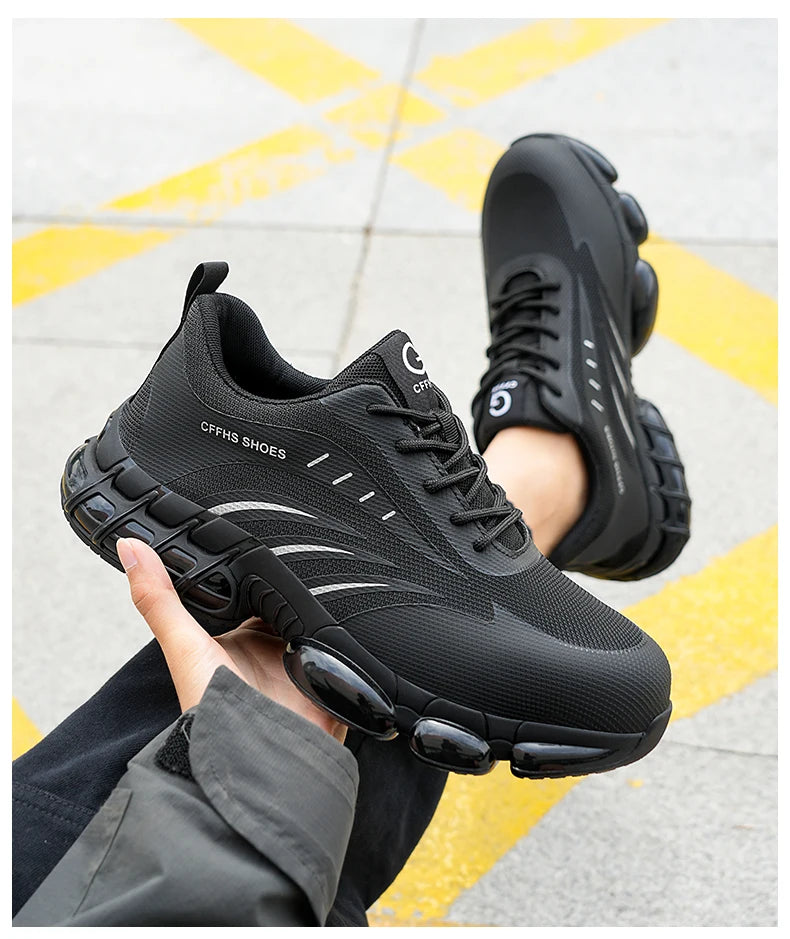 Men's Breathable, Lightweight & Comfortable, Anti-Smash & Anti-Puncture Safety Shoes....53.37% OFF!