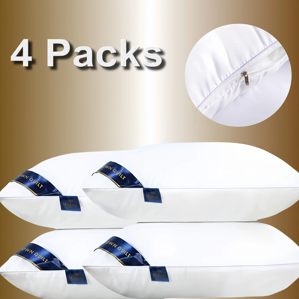 Sleeping, Luxury Hotel Hilton Comfortable Memory Foam Pillows- 4 Pack....52.68% OFF!