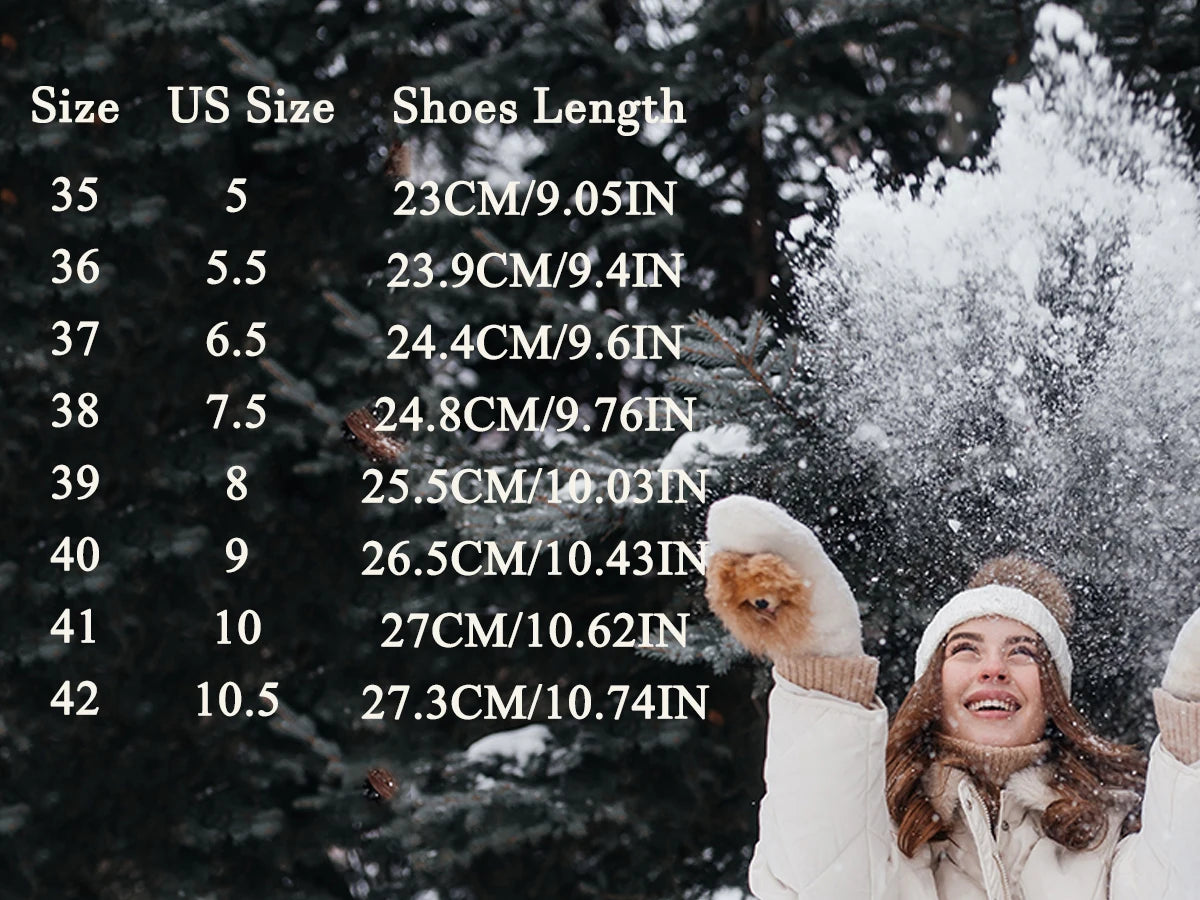Women's Warm Fur Lined Winter Boots, Comfortable Ankle Booties, Outdoor Hiking Boots.....15% OFF!