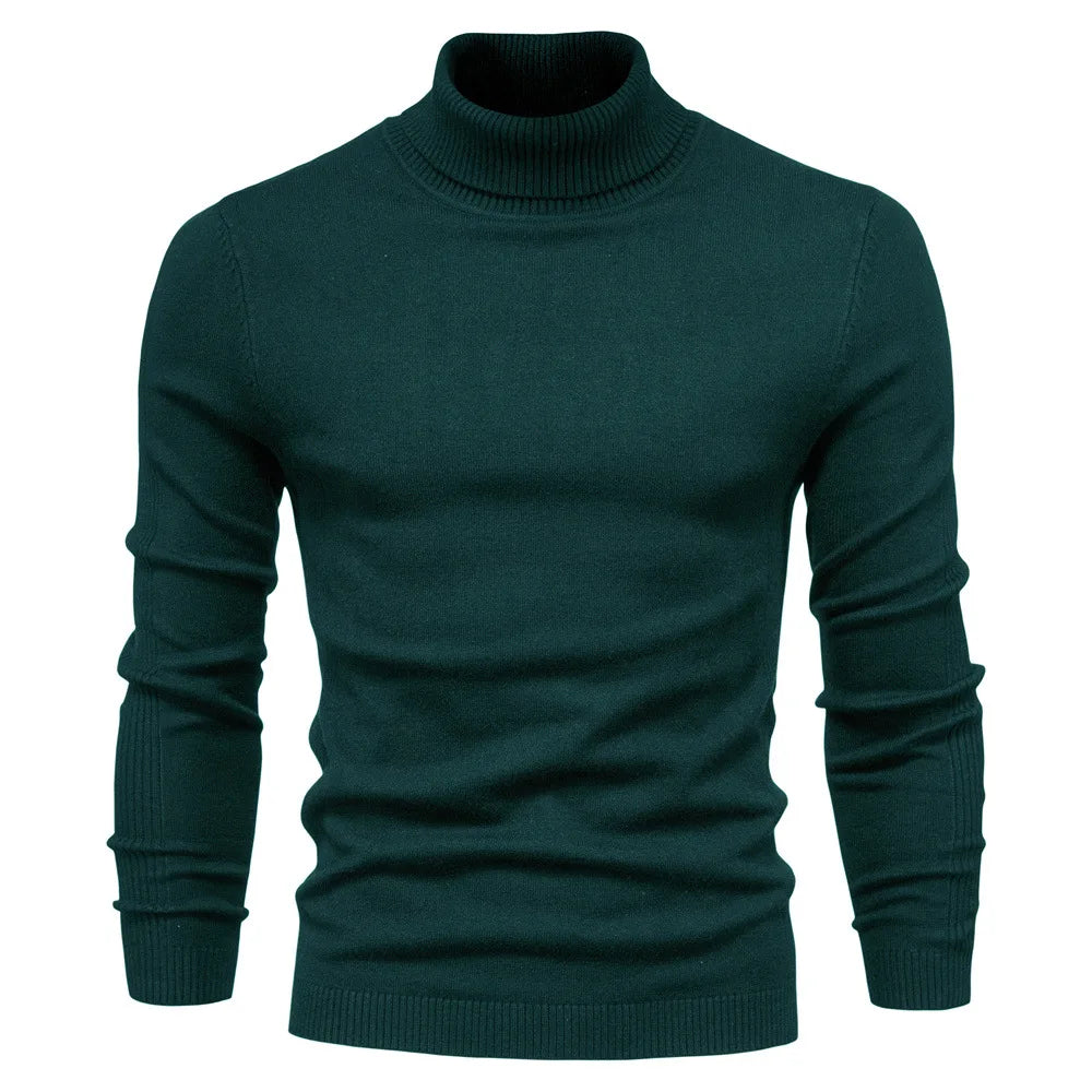 Men's Turtleneck Sweater, Casual Solid Color, Warm Pullover, High Quality, High Neck, Long Sleeve Sweater. STILL TRENDING ON GOOGLE, ONLY 8 REMAINING!
