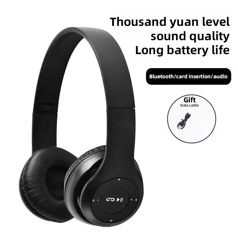 Handsfree Wireless Headphones/Earphone, Noise Canceling, P47 Headset, Bluetooth Head Phone For iPhone, Huawei, Samsung S22