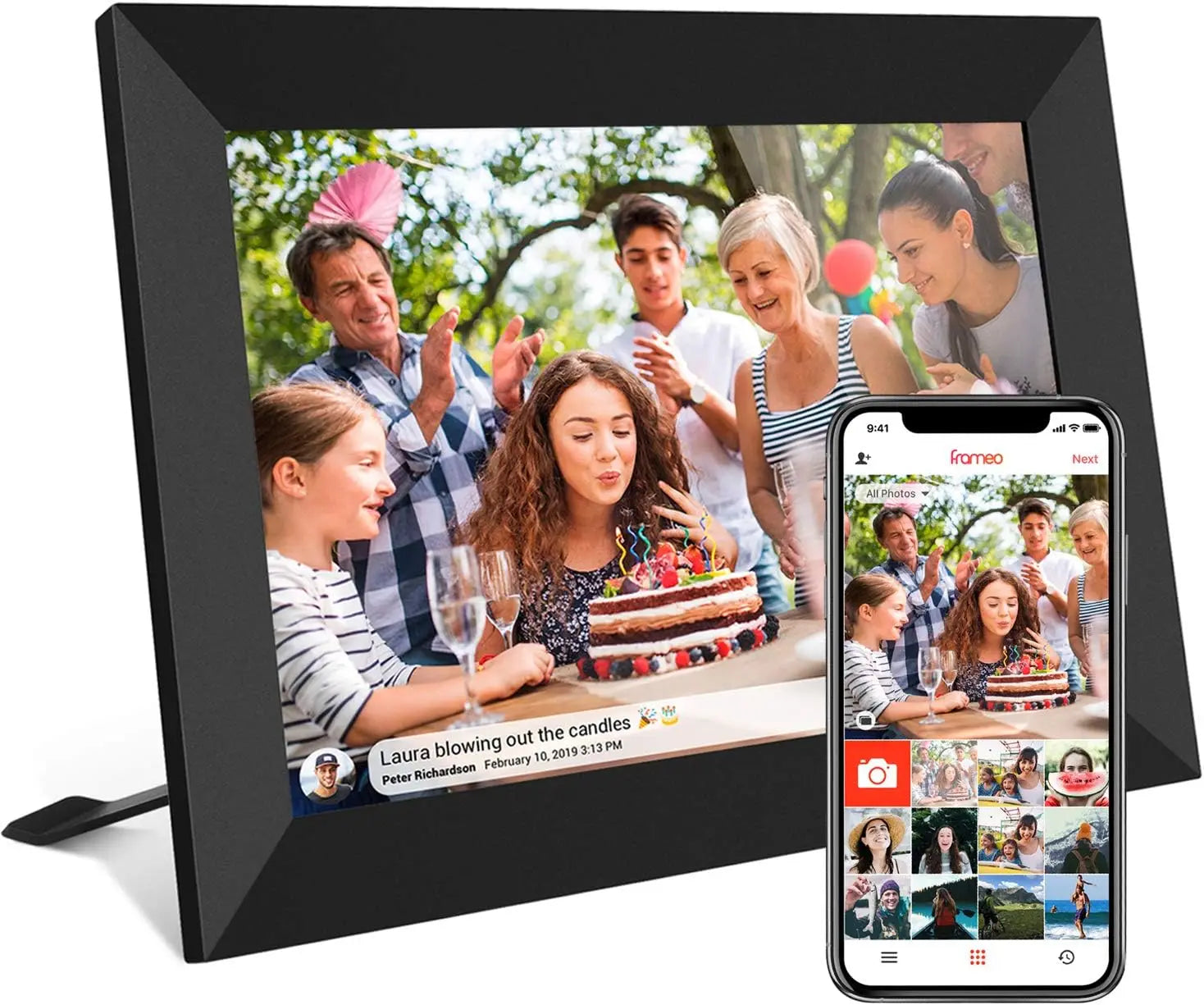 Digital Photo Frame, 10.1 Inch Smart Wi-Fi, 32GB, 1280x800 IPS, LCD- HD Touch Screen...54.92% OFF!