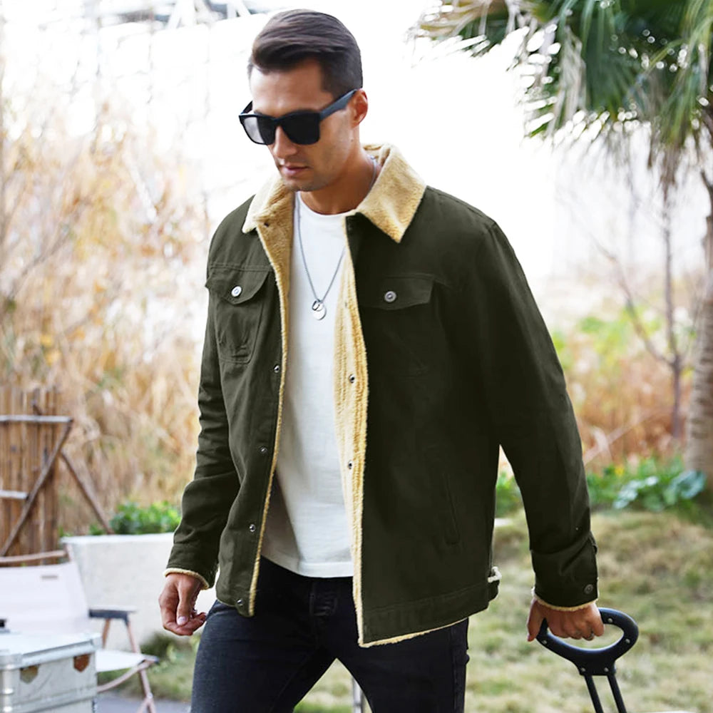 Men's Warm Waterproof Fleece, Lined High Quality Multi-Color Coat.....20% OFF!