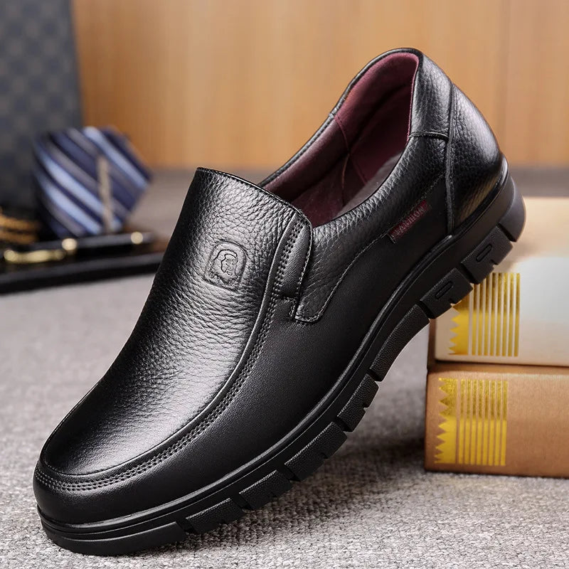 Men's Leather Slip On Shoes, Soft Soled Casual Shoes.....44.71% OFF! VERY POPULAR SHOE & STILL TRENDING!