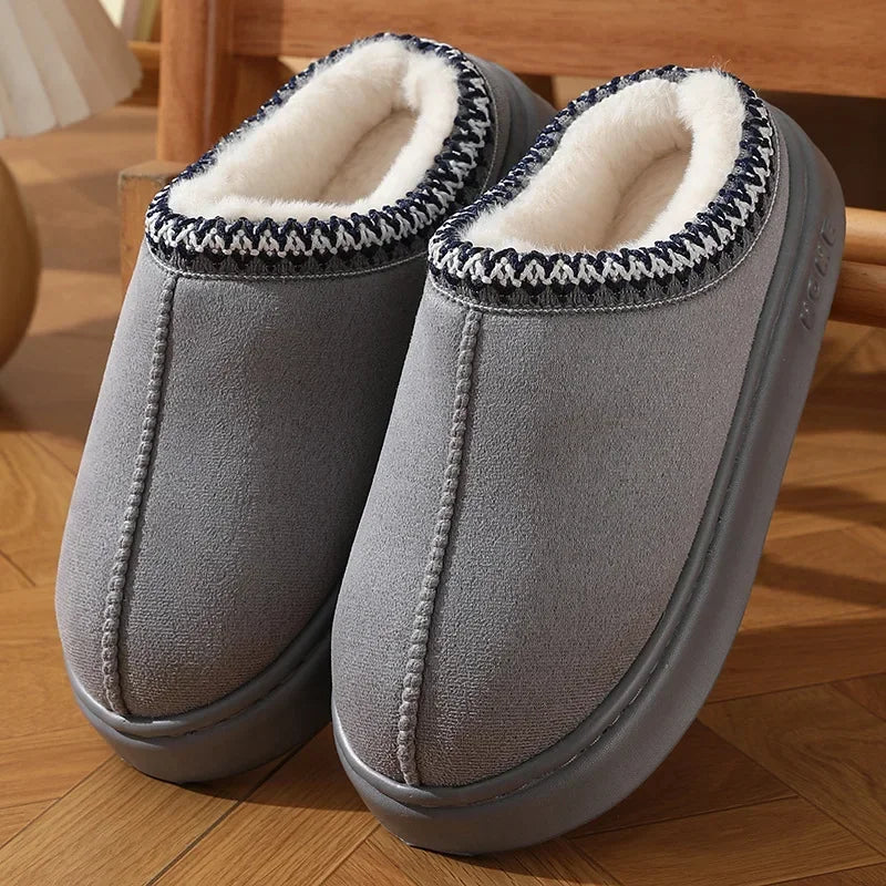 Women's/Men's Fluffy Platform Slippers, Plush Warm Cotton Shoes, Non Slip....11.50% OFF!