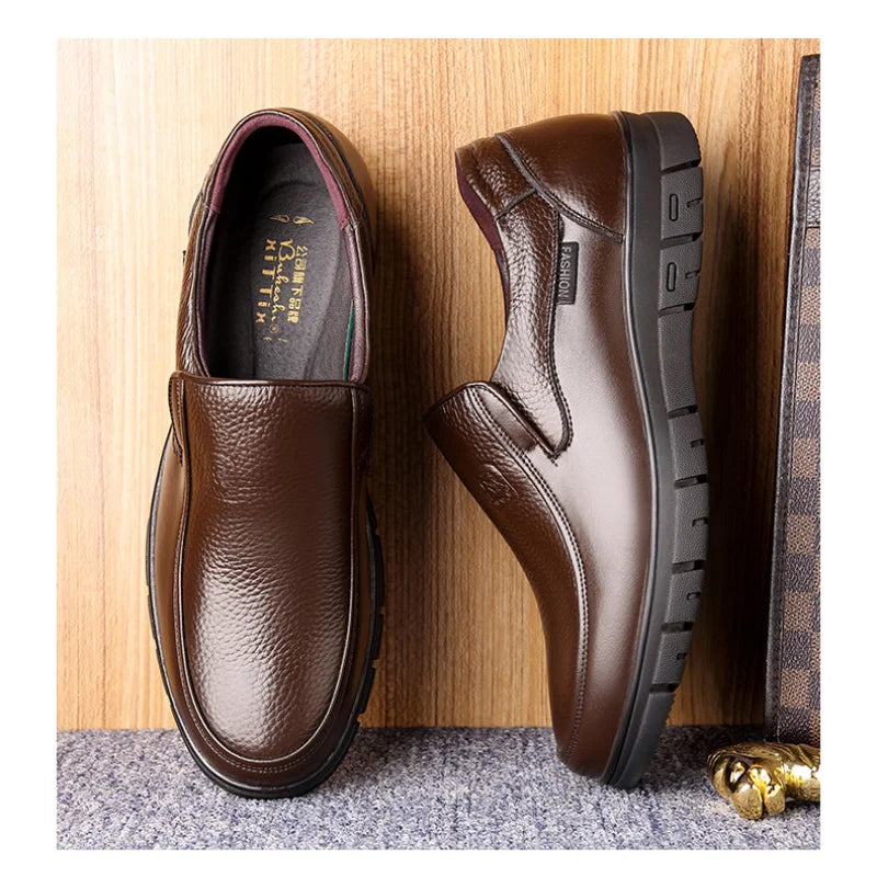 Men's Leather Slip On Shoes, Soft Soled Casual Shoes.....44.71% OFF! VERY POPULAR SHOE & STILL TRENDING!