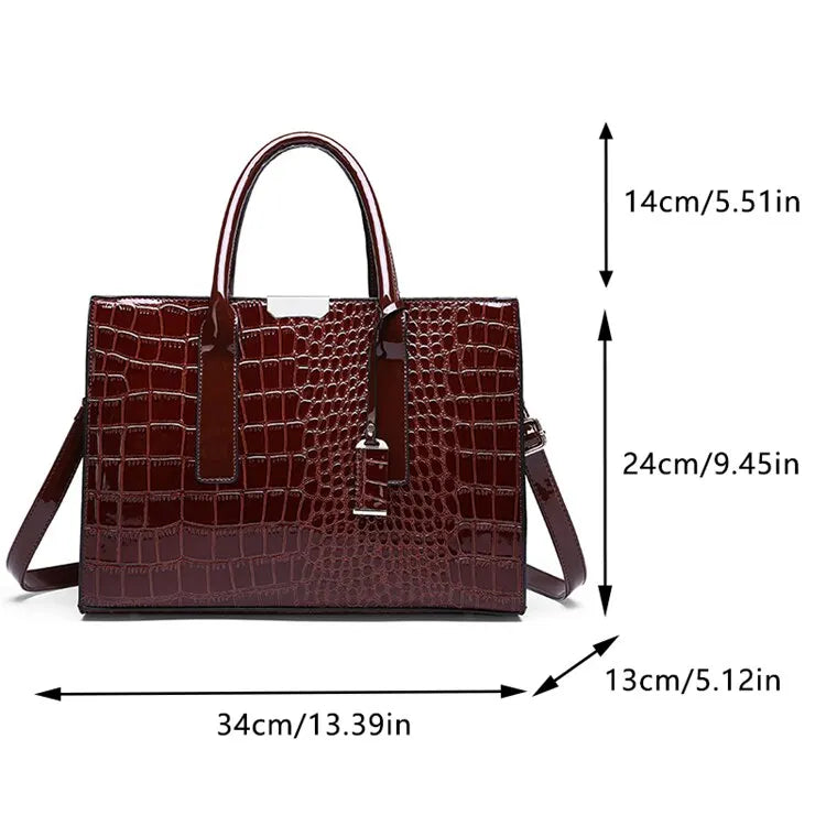 Women's Crocodile Print Handbags ,Purse ,Tote Bags, Adjustable Strap, Top Handle, Large Capacity, Crossbody Bags....13.98% OFF!