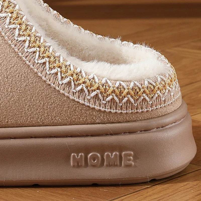 Women's/Men's Fluffy Platform Slippers, Plush Warm Cotton Shoes, Non Slip....11.50% OFF!