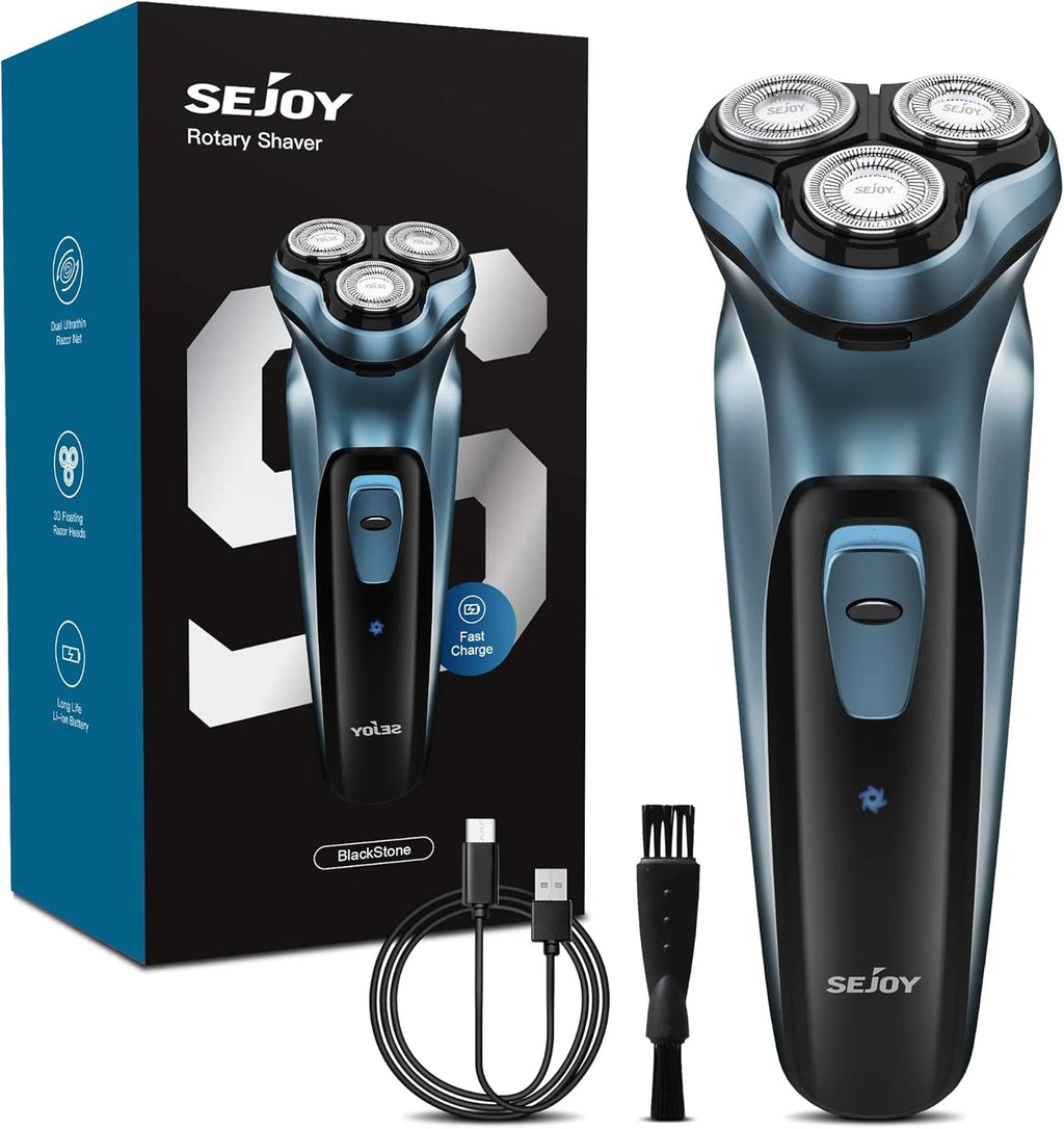 Men's Electric Razor, Rechargeable, Electric Razor Shaver, Wet/Dry Shave, 3 Sets Of Floating Heads....37.77% OFF!